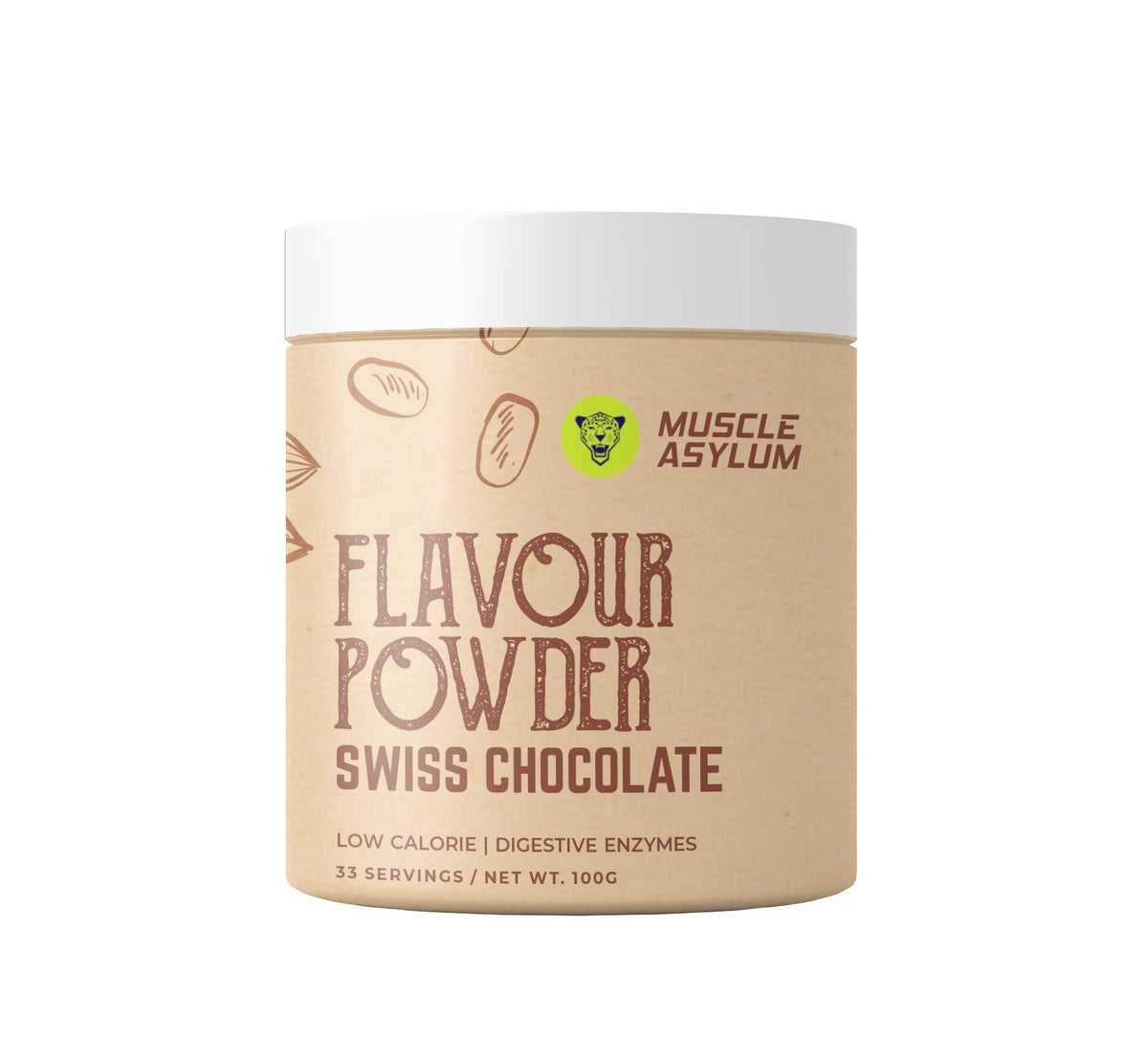 Flavour Powder For Raw Whey Protein with Digestive Enzymes-33 Servings
