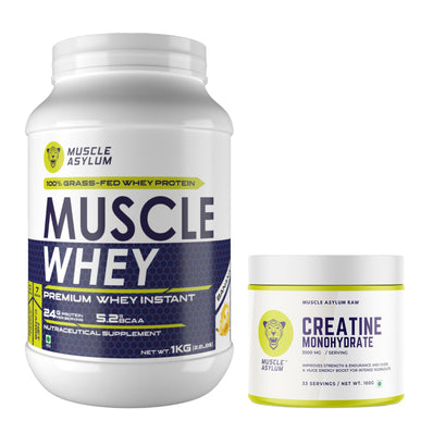 Muscle Whey Protein and Creatine Raw 100g