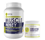 Muscle Whey Protein 1kg and creatine Unflavoured 250g