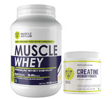 Muscle Whey Protein 1kg and creatine Unflavoured 250g