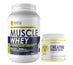 Muscle Whey Protein 1kg and creatine Unflavoured 250g