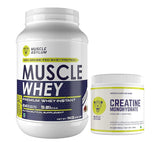 Muscle Whey Protein 1kg and creatine Unflavoured 250g