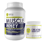 Muscle Whey Protein 1kg and creatine Unflavoured 250g