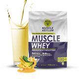 Muscle Asylum Premium 1kg Whey Protein Blend - 24g Protein Per Serving For Muscle Building & Recovery,25 Servings