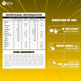 Muscle Asylum- Muscle Mass Anabolic Gainer- 14g Protein, 48g carbs, 275g Calories High Calorie Mass Gainer Weight Gainer Powder