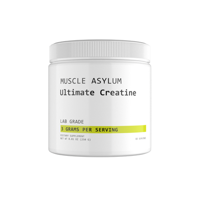 Muscle Asylum CreaGain Creatine Powder 3g - Pure Creatine Supplement for Muscle Growth, Recovery, Strength, and Performance - 83 Servings