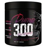 Muscle Asylum Pump 300 Pre Workout Supplement for Men with 300mg Caffeine, 3g Citrulline, and 2.5g Beta-Alanine (30 Servings)