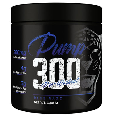 Muscle Asylum Pump 300 Pre Workout Supplement for Men with 300mg Caffeine, 3g Citrulline, and 2.5g Beta-Alanine (30 Servings)