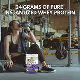 Muscle Asylum Premium Whey Protein 1kg l 24g Protein/Serving For Muscle Building & Recovery, 25 Servings