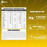 Muscle Asylum- Muscle Mass Anabolic Gainer- 14g Protein, 48g carbs, 275g Calories High Calorie Mass Gainer Weight Gainer Powder