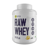 Muscle Asylum- Raw Whey Protein Concentrate- 18g Protein per serving, 6.89 EAA, 2.90g BCAA with Digestive Enzymes -(2kg / 4.4lbs)