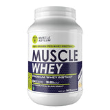 Muscle Asylum- Muscle Whey 100% Whey Protein - 24g Protein, 5.2g BCAA (1 Kg (2.2Lbs))