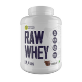 Muscle Asylum- Raw Whey Protein Concentrate- 18g Protein per serving, 6.89 EAA, 2.90g BCAA with Digestive Enzymes -(2kg / 4.4lbs)