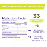 Muscle Asylum Micronized Creatine Monohydrate Powder