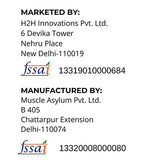 Muscle Asylum- Muscle Whey 100% Whey Protein - 24g Protein, 5.29g BCAA - Double Chocolate (29 Servings) - 1 Kg (2.2Lbs) & Muscle Asylum Pre-Workout - 30 Servings, 100gm (BLUE RAZZ))