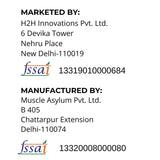 Muscle Asylum Pre-Workout - 30 Servings, 180gm (Fruit Punch) & Muscle Asylum- Whey Protein Concentrate- 18g Protein per serving - (Unflavoured, 1 kg / 2.2 lb, 29 Servings)