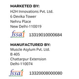 Muscle Asylum- Whey Protein Concentrate- 18g Protein per serving, 6.89 EAA, 2.90g BCAA with Digestive Enzymes - (1 kg / 2 lb, 29 Servings)