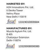 Muscle Asylum- Muscle Whey 100% Whey Protein - 24g Protein, 5.2g BCAA (1 Kg (2.2Lbs))